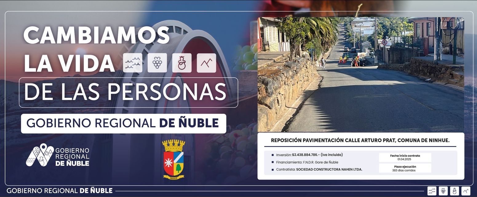 REPOSICIÓN PAVIMENTACIÓN CALLE ARTURO PRAT COMUNA DE NINHUE