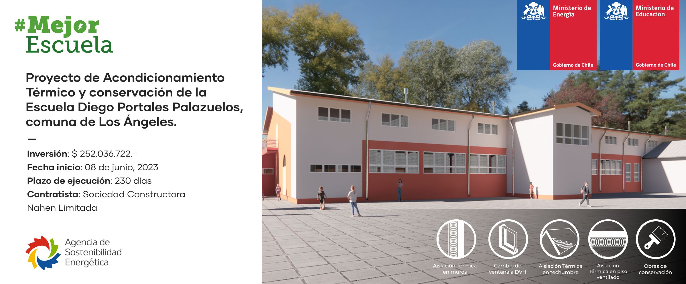 ACONDICIONAMIENTO TERMICO Y CONSERVACION ESCUELA DIEGO PORTALES PALAZUELOS